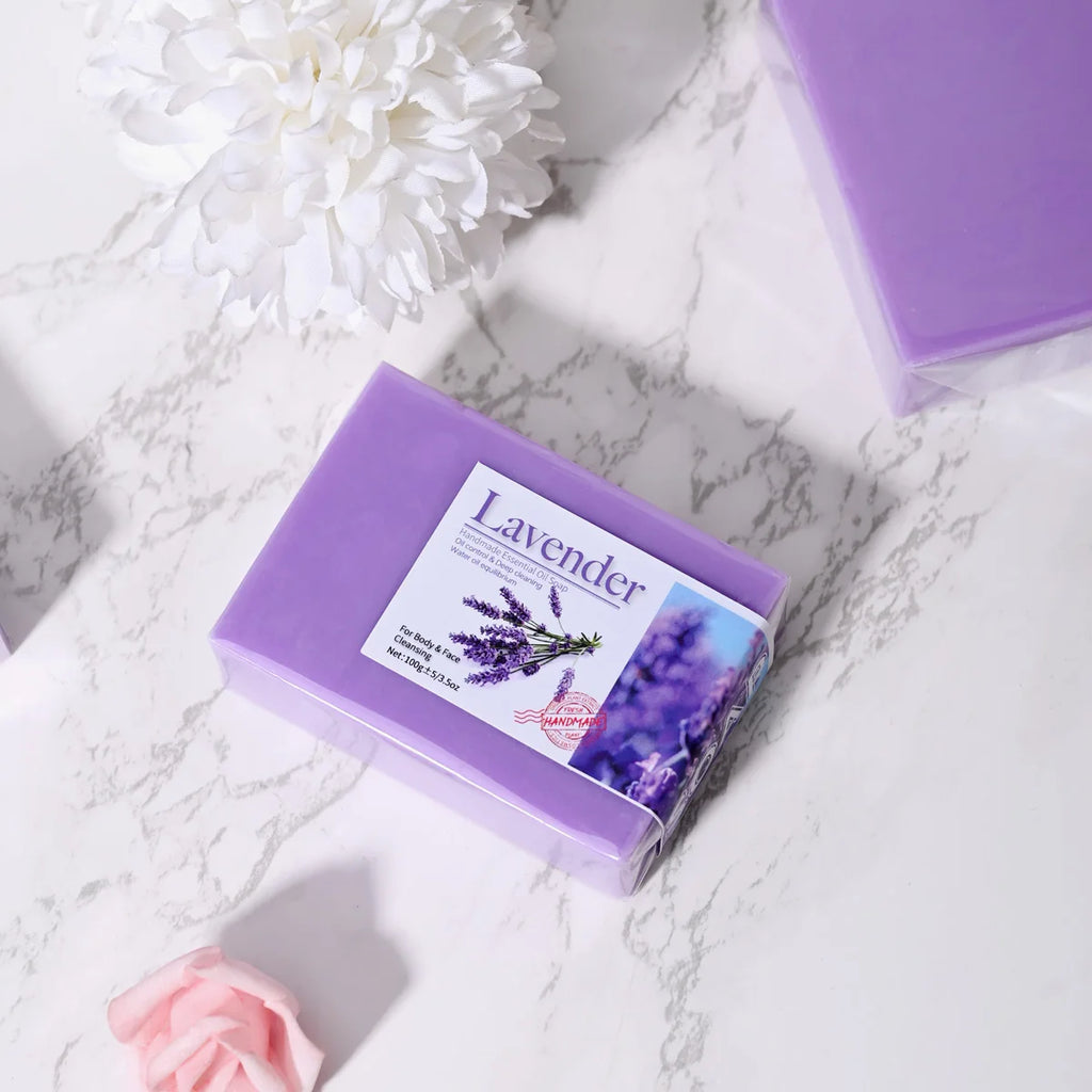 Natural Organic Lavender Essential Oil Soap