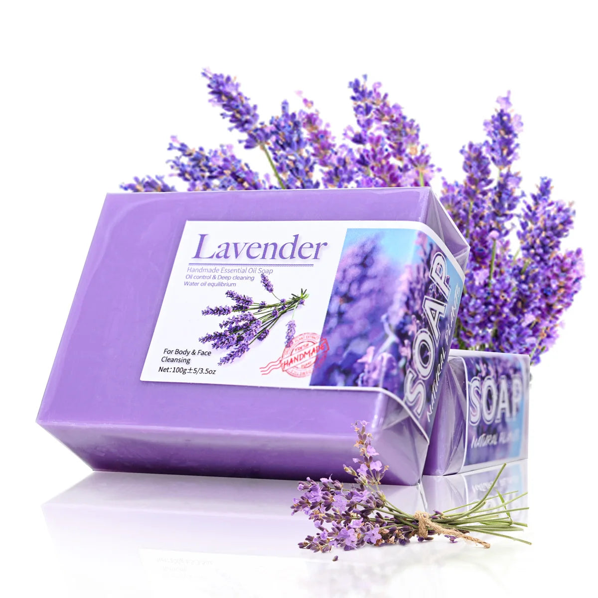 Natural Organic Lavender Essential Oil Soap