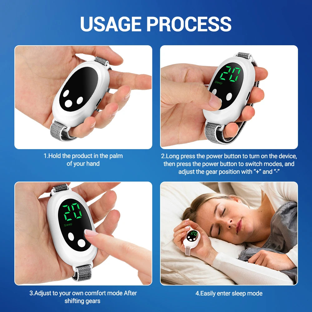 Handheld Micro-current Smart Sleep Instrument Sleep Aid Relieves Stress Anxiety Insomnia Improves Sleep Palm Pulse Sleep Aid