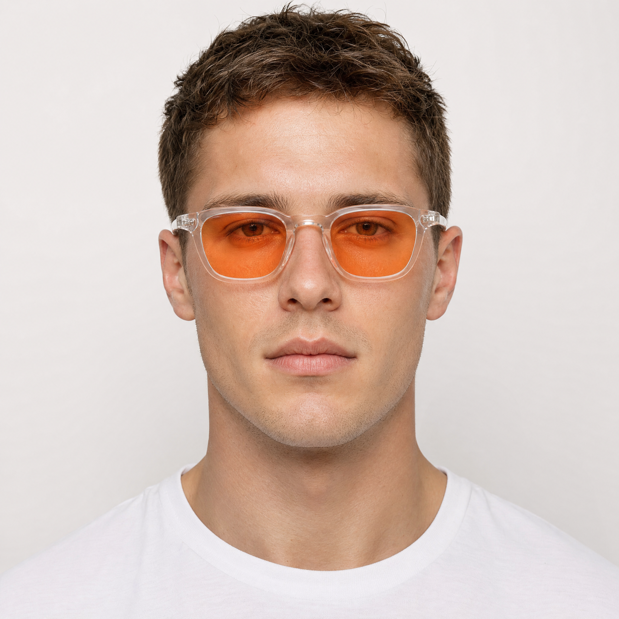 CITRINE CRYSTAL AMBER LENSES