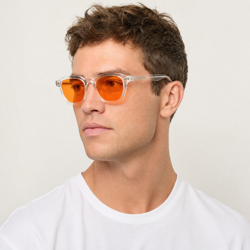 CITRINE CRYSTAL AMBER LENSES